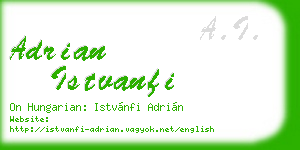 adrian istvanfi business card